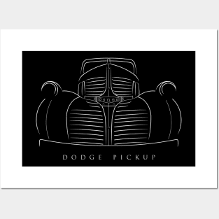 Dodge Pickup - stencil Posters and Art